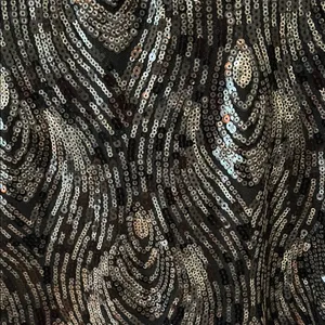 Lulu’s Black and Silver/Gold Sequin Evening Dress thumbnail 4