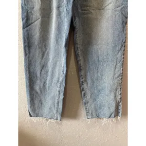 Abercrombie & Fitch Blue Denim Mom Belted Waist Cotton Jeans Womens Size 27/4R thumbnail 7