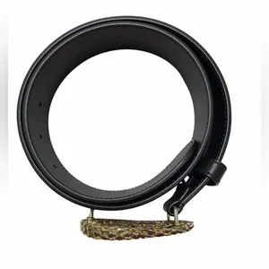 Authentic Gucci Black Leather Belt(Size 75) thumbnail 6