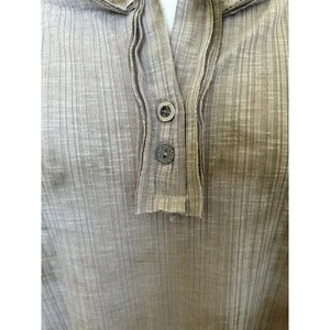 POL Oversized Henley Long Sleeve Ribbed Knit Top Tan Tie Dyed size M Comfy Boho thumbnail 6
