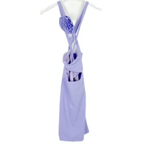 NWT Runaway by Rozalia The Flower Mini Dress Lilac Purple Size Large L NEW thumbnail 2