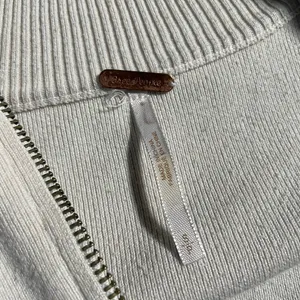 Free People Striped Quarter-Zip Knit Sweater Pullover S oversize thumbnail 3