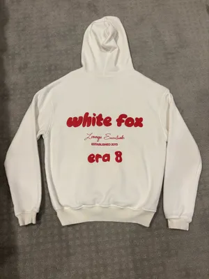 White Fox Era 8 Oversized Hoodie Cherry Cream thumbnail 3