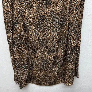 Old Navy Animal Print Pull On Midi Skirt Womens 3X Side Pockets Workwear Casual thumbnail 7