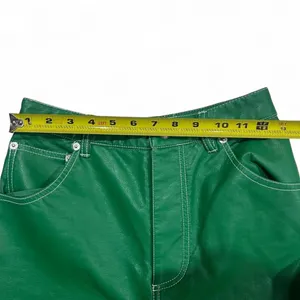 We The Free Green Faux Leather Straight Leg Pants thumbnail 5