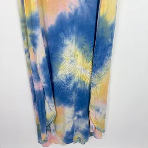 NWT Sadie & Sage Tie Dye Sleeveless Maxi Dress Blue Yellow Size Large L NEW thumbnail 14