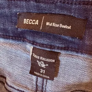 True‎ Religion Becca Mid Rise Bootcut Jeans Dark Wash Indigo Size 31 thumbnail 6