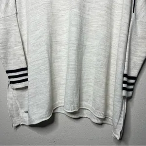 Mersea Heathered Cream Black Stripe Catalina Crewneck Sweater One Size thumbnail 3