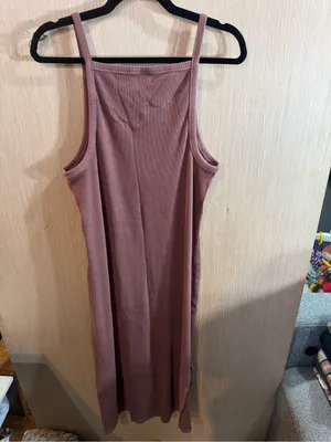 Women’s Old Navy Brown Ribbed Spaghetti Strap Dress Size XL thumbnail 4