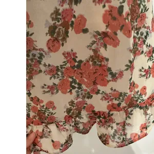 Nasty Gal Bud‎ Times Pink Floral Mini Dress Size 4 NWT Ruffle Tie Straps Girly thumbnail 13