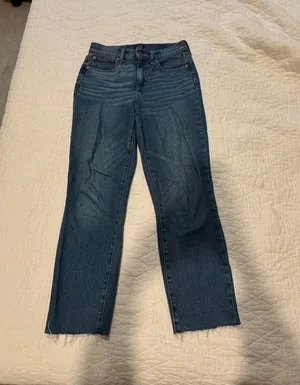 Women’s Blue Straight-Leg Jeans j crew 25 thumbnail 1