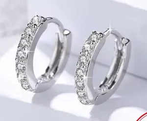 Huggie Hoop Earrings |‎ 925 Sterling Silver thumbnail 1