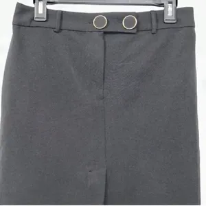 Zara Black Midi Front Slit Skirt(Size Small) thumbnail 6