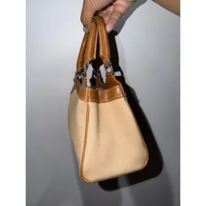 Vintage Fossil Canvas Purse Handbag Woven Handle Baguette Womens Y2K P thumbnail 2