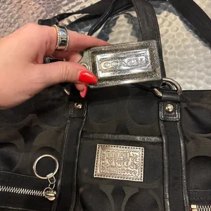 Vintage Coach Bag purse black thumbnail 3