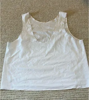 Athleta Low-Back Tank White S thumbnail 3