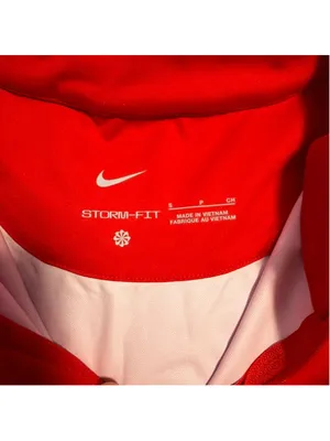 Nike EUC Women's Storm-Fit 1/4 Zip Top Red Small - $105 Retail h thumbnail 4
