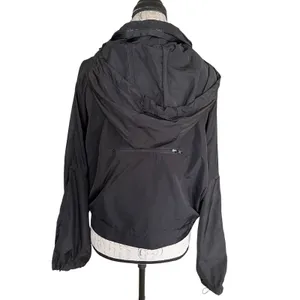 Zara Cropped Jacket Black Small Long Sleeve Fall Winter Windbreaker Gorpcore thumbnail 3