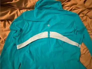 Lululemon Teal Define Jacket with Reflective Stripes thumbnail 4