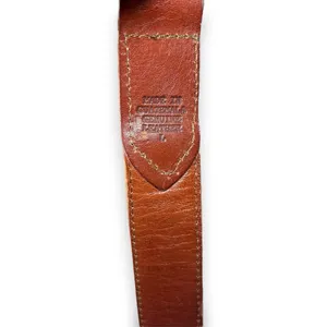 Vintage 1980's Leather & Rolled Fabric Belt | Silver‎ Buckle | Guatemala thumbnail 3