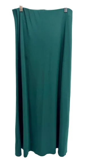 COS Minimalist Forest Green Maxi Skirt Column Longline Quiet Luxury Office S thumbnail 1