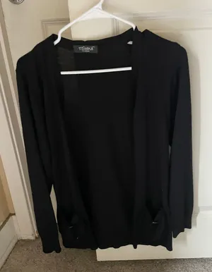 Black Cardigan Sweater thumbnail 1