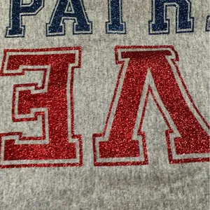 Augusta Sportswear Love Patriots Football Blue Gray Women’s 3/4 Sleeve Top T-shirt Small Blokecore thumbnail 4