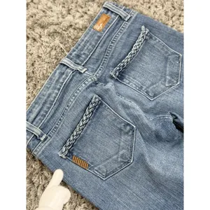 Paige Premium Denim Lou Lou Flare Jeans Light Blue Low Rise Women’s Size 24 thumbnail 13