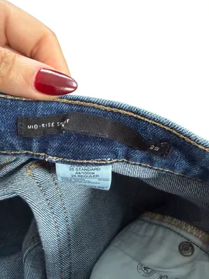 BANANA REPUBLIC Women’s Mid Rise Denim Shorts Size 25 thumbnail 6