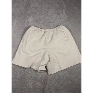 free people linen shorts beige tie waist pockets small Boyfriend‎ Fit thumbnail 5