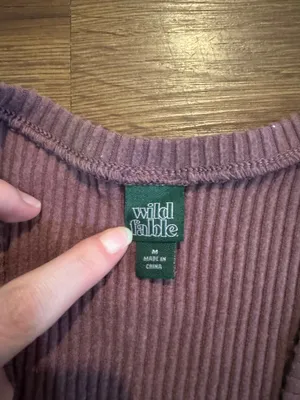 Wild fable long sleeve crop top thumbnail 2