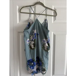 Free People Intimately Floral Cami Womens XS Blue Boho Strappy Tank Top Size XS thumbnail 4