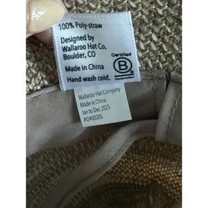 Wallaroo Hat Company Petite Victoria Sun Straw Hat Mixed Camel Beige Packable thumbnail 6