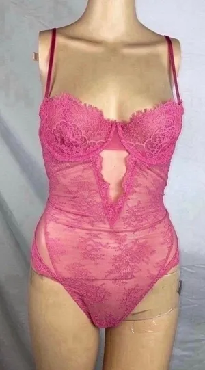 Victoria's Secret Lace Lingerie Bodysuit thumbnail 1