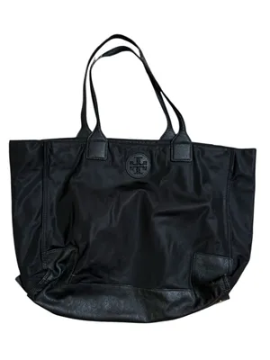 Tory Burch Black Nylon and Leather Tote thumbnail 2