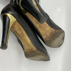 JIMMY CHOO Black Leather Knee high boots 7.5 thumbnail 10
