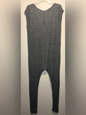 Intimately Free People One Piece Romper Slouchy Loungewear Heathered Grey Size M thumbnail 3