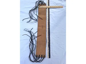 Handmade Brown Suede Corset Belt With Black Leather Laces & Grommet Detail 48i thumbnail 2