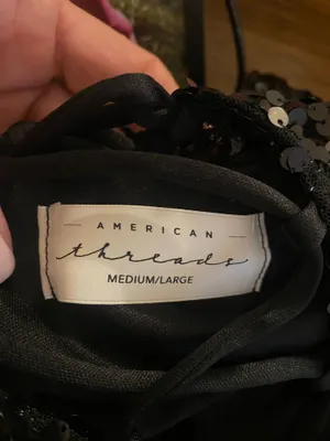 American Threads Black sequin dress thumbnail 5