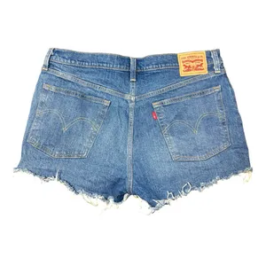 LEVI’S 501 Button-Fly Cut Off Denim Blue Shorts thumbnail 2