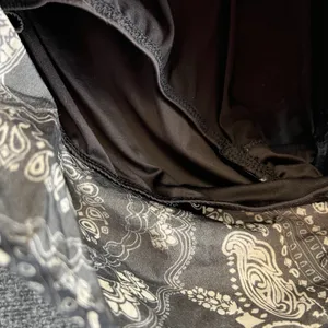 FP Movement Free People Bandana Paisley Running Athletic Shorts Black Cream L thumbnail 9