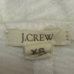 J.Crew Women's White Lace Trim Short Sleeve Blouse T Shirt Tee Top Size XS thumbnail 4