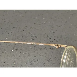CHARMANT 541 EYEGLASSES FRAMES ONLY 46-21-135 JAPAN Full Rim gold round thumbnail 6