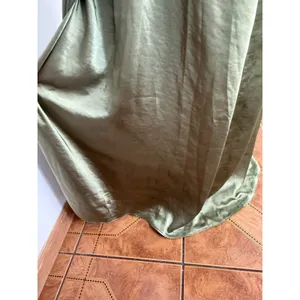 Six Stories Sage Green Satin Wrap Maxi Dress Women UK 22 Flutter Sleeve NWT $199 thumbnail 11