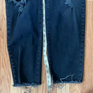 Old Navy Jeans Womens 6 Black High Rise OG Straight Distressed Casual Minimalist thumbnail 4