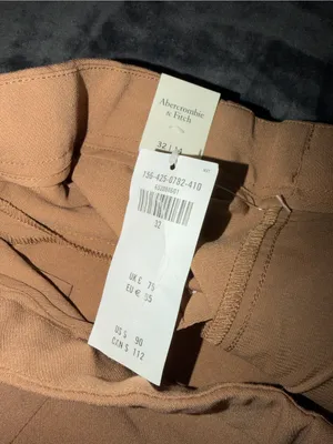 Abercrombie & Fitch Tailored Relaxed Straight Pant Size 32 (14) New with tag thumbnail 6