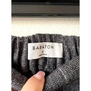 Aritzia Babaton wool cashmere gray plaid checked pants size 2 DRM thumbnail 3