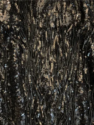 Torrid Festi Black Sequin Fringe Dress 16 Plus Flapper Gatsby Party thumbnail 4