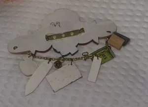 VTG Teacher Brooch Pin - Pencil School Apple Apple A+ Educational Dangle Rare thumbnail 4