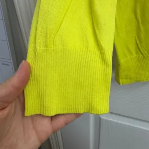 Apt. 9 yellow green 3/4 sleeve soft knit v-neck button down‎ cardigan sweater XL thumbnail 2